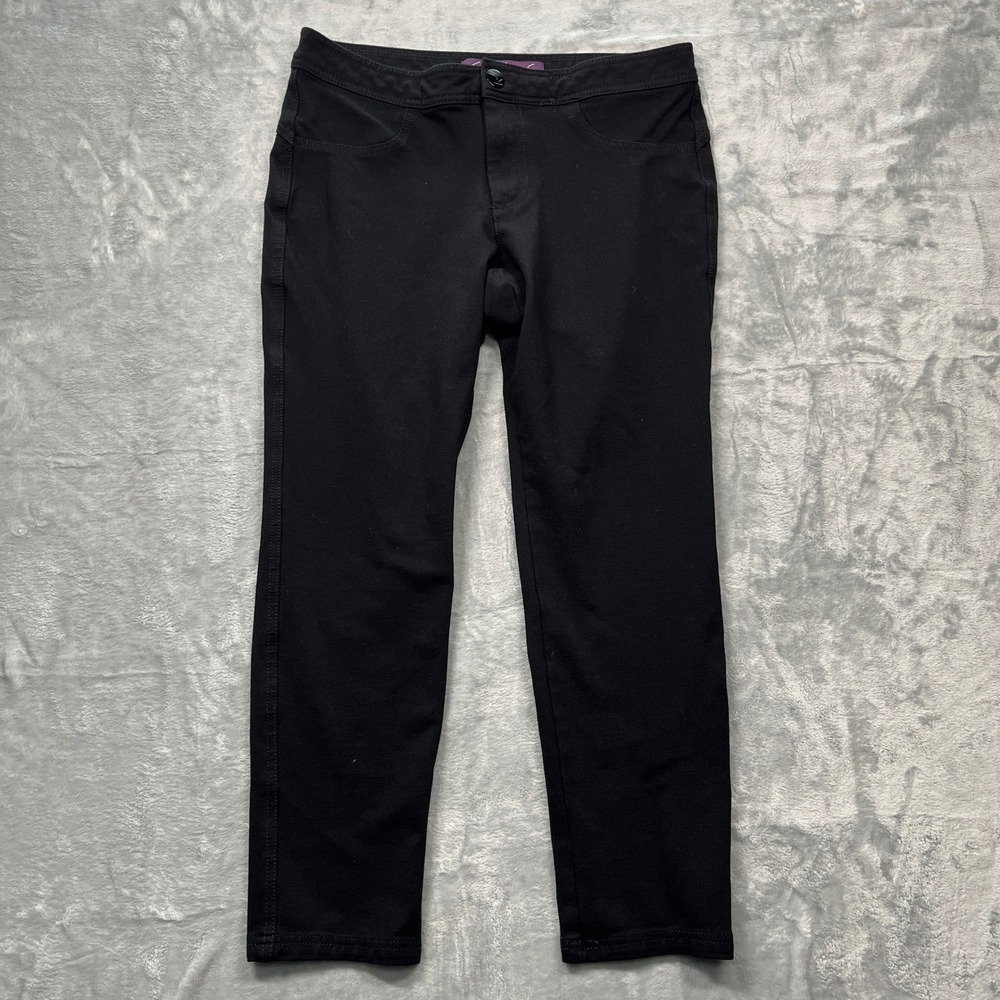 Gloria Vanderbilt Pants Women Short Black Ponte Stretch Straight Leg‎ Missy 10